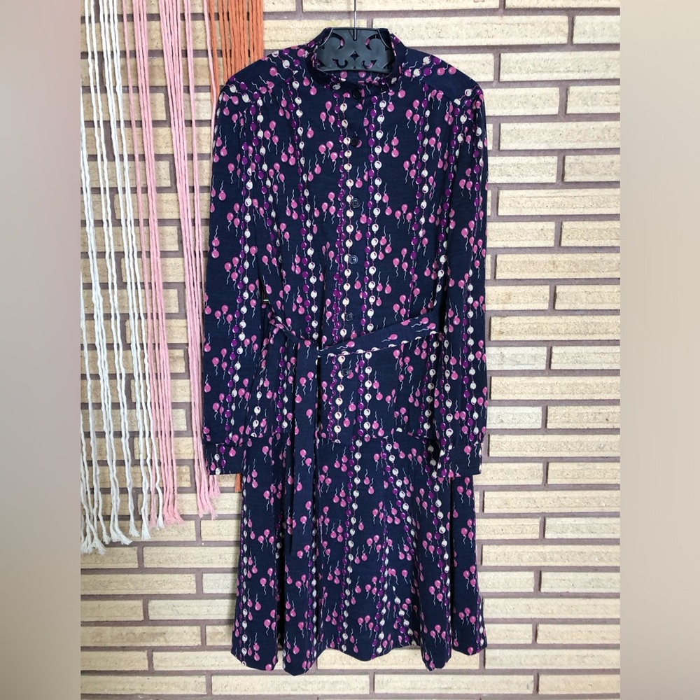 Vintage 2-Piece Skirt and Top Set - Size 2 - 4 - Balloon Novelty Print - Woven